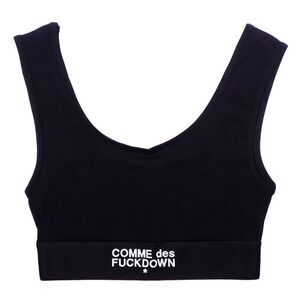 Comme Des Fuckdown Women Black Tops & T-Shirts